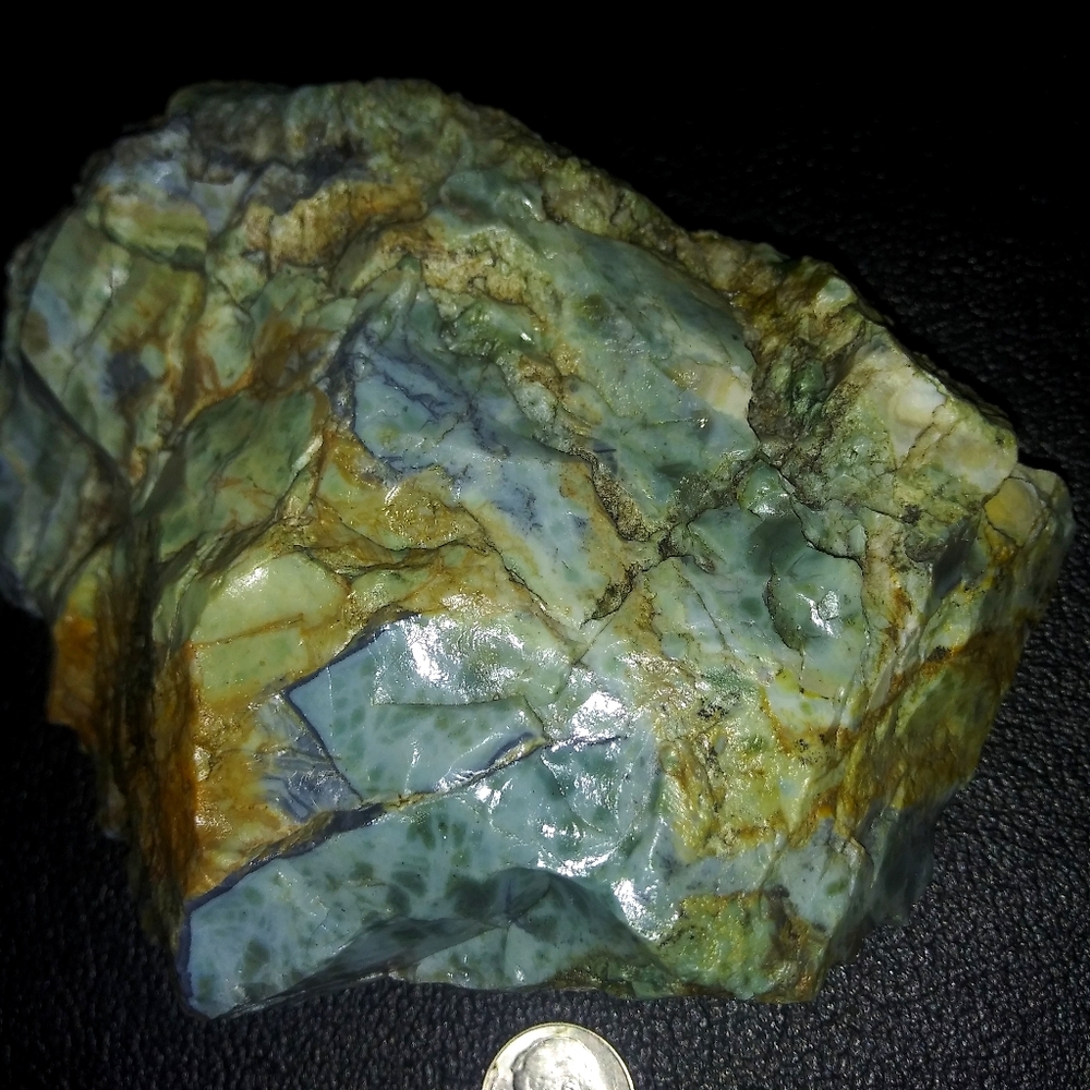 Green Turquoise and Sodalite metamorphic specimen